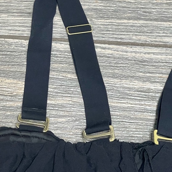 NWT $178 HAH Free People Seams Like A Princess Corset Small Top Noir Black Lace - Picture 12 of 16